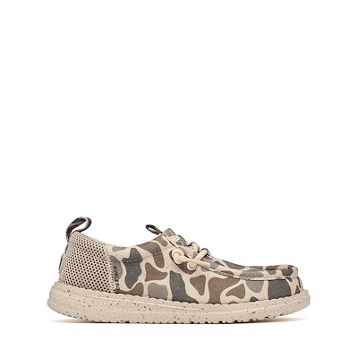 Main view of HEYDUDE x BURLEBO Wally Funk Casual Shoe - Little Kid / Big Kid - Taupe / Camo