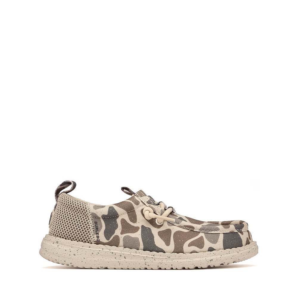 HEYDUDE x BURLEBO Wally Funk Casual Shoe - Little Kid / Big Kid - Taupe / Camo