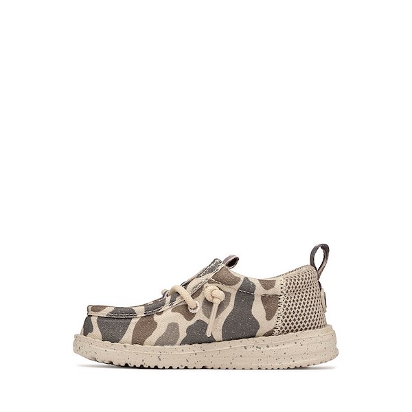 alternate view HEYDUDE x BURLEBO Wally Funk Casual Shoe - Baby / Toddler - Taupe / CamoALT1