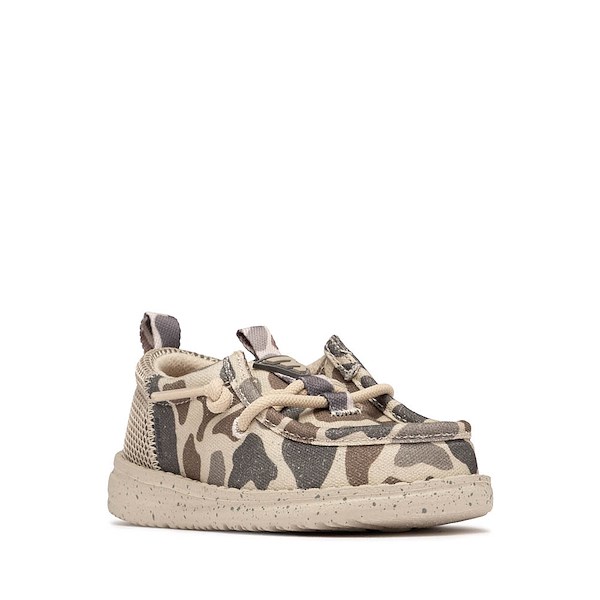 alternate view HEYDUDE x BURLEBO Wally Funk Casual Shoe - Baby / Toddler - Taupe / CamoALT5