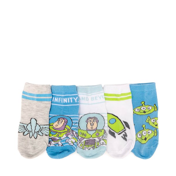 alternate view Toy Story Buzz Lightyear 5-Pack Quarter Socks - Toddler - MulticolorALT1