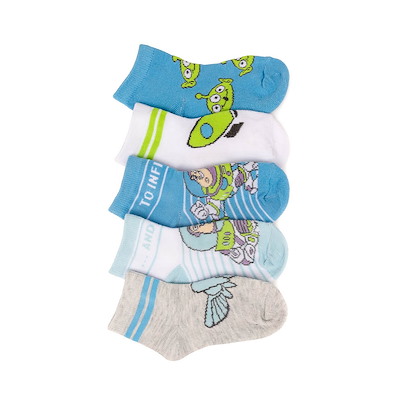Main view of Toy Story Buzz Lightyear 5-Pack Quarter Socks - Toddler - Multicolor
