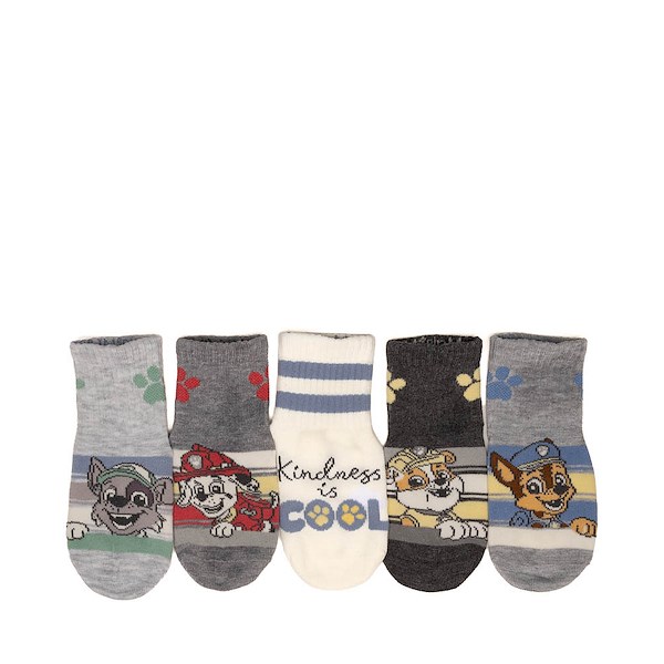alternate view PAW Patrol Paw Print 5-Pack Quarter Socks - Toddler - MulticolorALT1