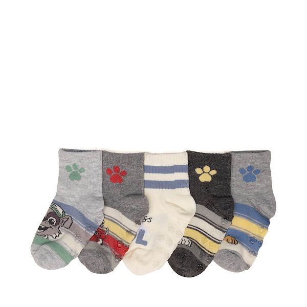 alternate view PAW Patrol Paw Print 5-Pack Quarter Socks - Toddler - MulticolorALT2