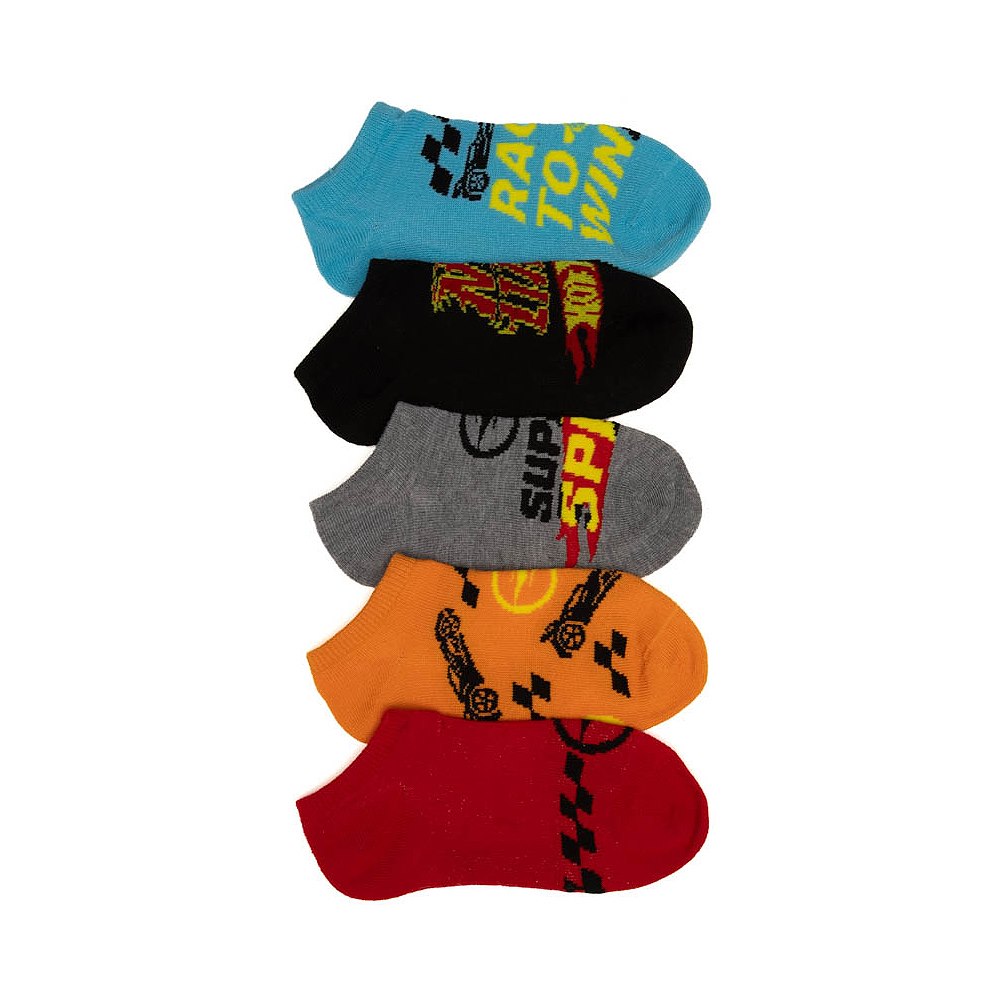 Hot Wheels Fire 5-Pack No-Show Socks - Little Kid - Multicolor