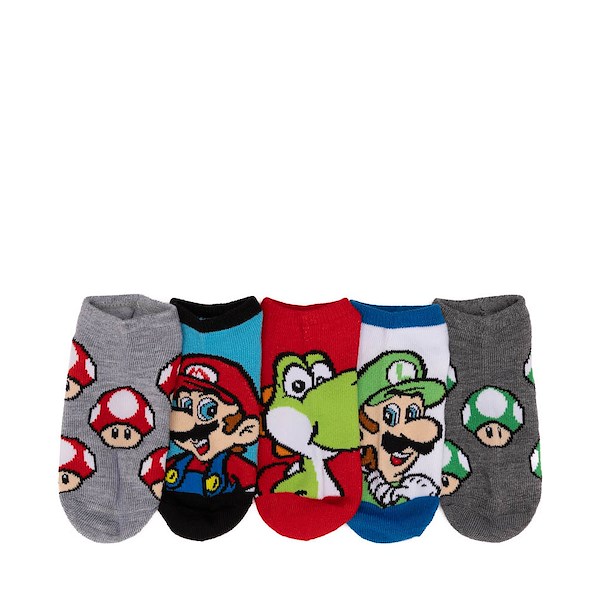 alternate view Super Mario&trade; and Friends Low Cut Socks 5-Pack - Little Kid - MulticolorALT1