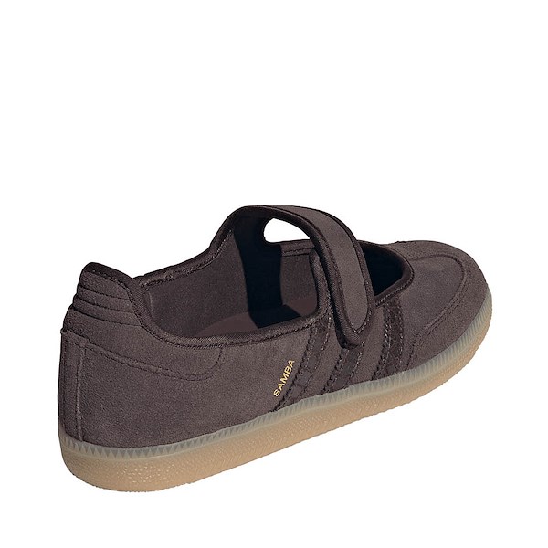 alternate view Womens adidas Samba Jane Athletic Shoe - Aurora Coffee / Aurora Coffee / Gold MetallicALT4