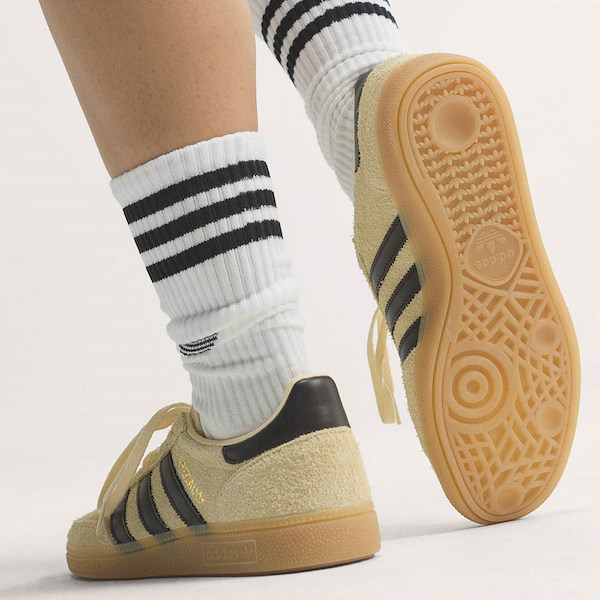 alternate view Womens adidas Handball Spezial Athletic Shoe - Warm Vanilla / Aurora Coffee / Gold MetallicALT1C