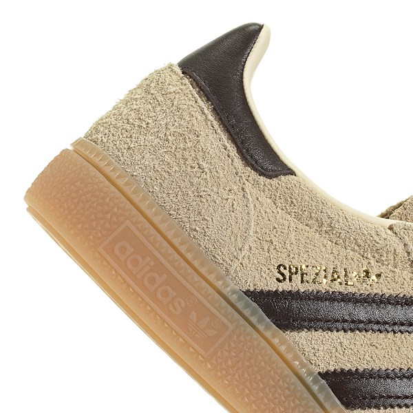 alternate view Womens adidas Handball Spezial Athletic Shoe - Warm Vanilla / Aurora Coffee / Gold MetallicALT5B
