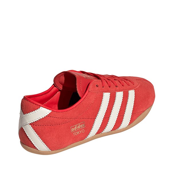 alternate view Womens adidas Tokyo Athletic Shoe - Red / Off White / GumALT4
