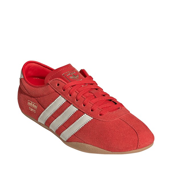 alternate view Womens adidas Tokyo Athletic Shoe - Red / Off White / GumALT5