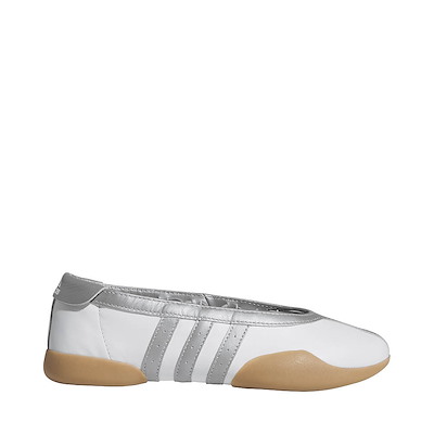 Main view of Womens adidas Taekwondo Mei Ballet Shoe - Cloud White / Silver Metallic / Gum