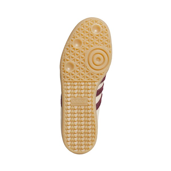 alternate view Womens adidas Samba OG Athletic Shoe - Wonder White / Maroon / Frozen TurboALT3