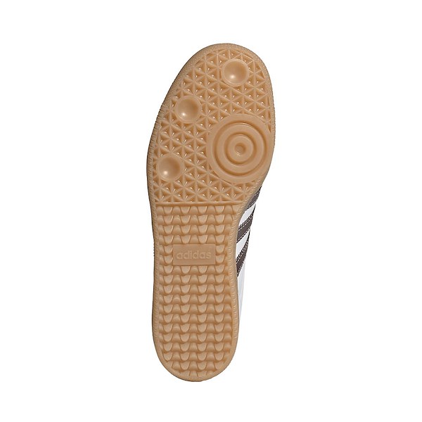 alternate view Womens adidas Samba OG Long Tongue Athletic Shoe - Cloud White / Coffee Metallic / Gum 4ALT3