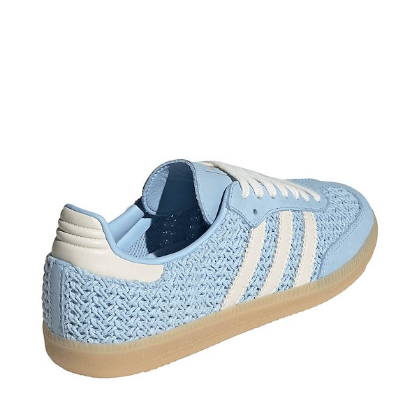 alternate view Womens adidas Samba OG Crochet Athletic Shoe - Clear Sky / Off White / GumALT4