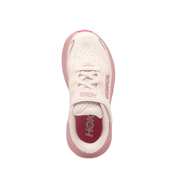 alternate view HOKA Clifton 10 Athletic Shoe - Little Kid - Rose Cream / Dried RoseALT2