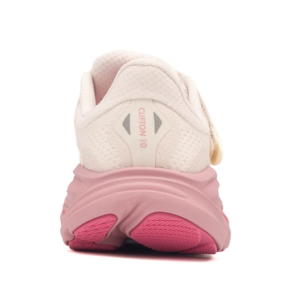 alternate view HOKA Clifton 10 Athletic Shoe - Little Kid - Rose Cream / Dried RoseALT4