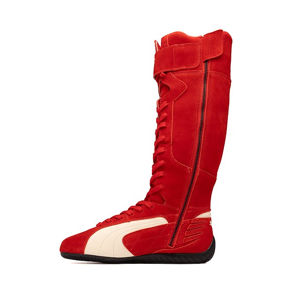 alternate view Womens PUMA Speedcat Boot - For All Time Red / Frosted IvoryALT1
