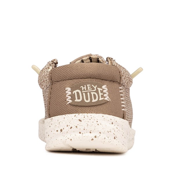 alternate view HEYDUDE Wally Stretch Sox Casual Shoe - Toddler - WalnutALT4