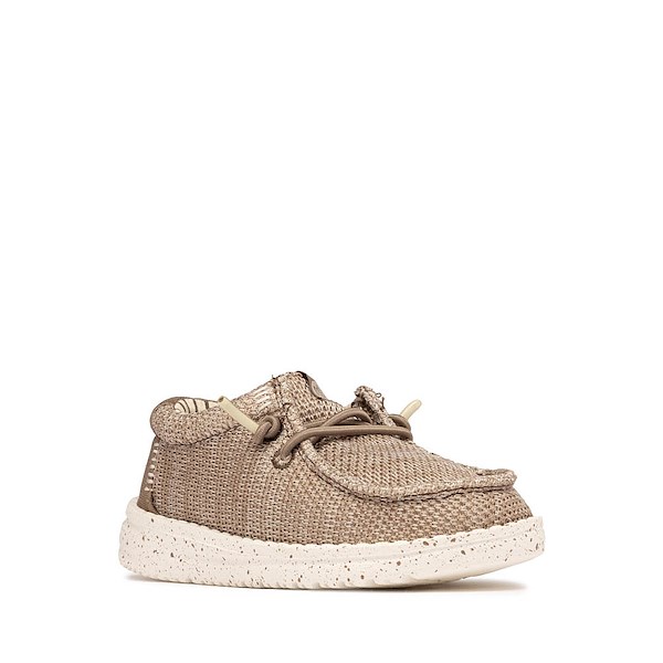 alternate view HEYDUDE Wally Stretch Sox Casual Shoe - Toddler - WalnutALT5