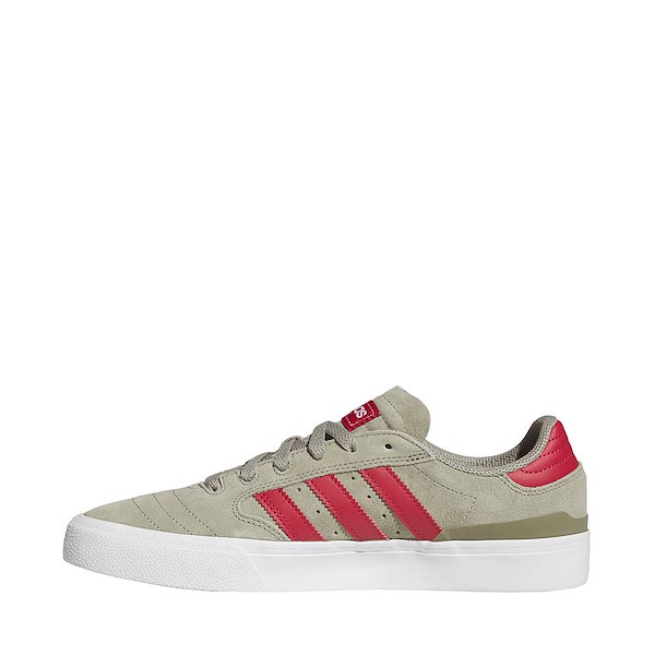 alternate view Mens adidas Busenitz Vulc II Skate Shoe - Silver Pebble / Team Victory Red / Cloud WhiteALT1