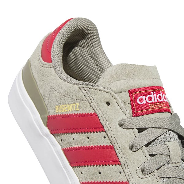 alternate view Mens adidas Busenitz Vulc II Skate Shoe - Silver Pebble / Team Victory Red / Cloud WhiteALT5B