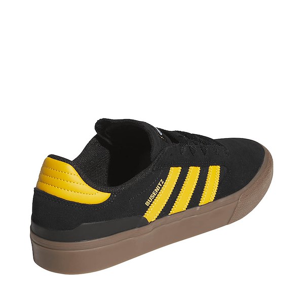 alternate view Mens adidas Busenitz Vulc II Skate Shoe - Core Black / Preloved Yellow / GumALT4