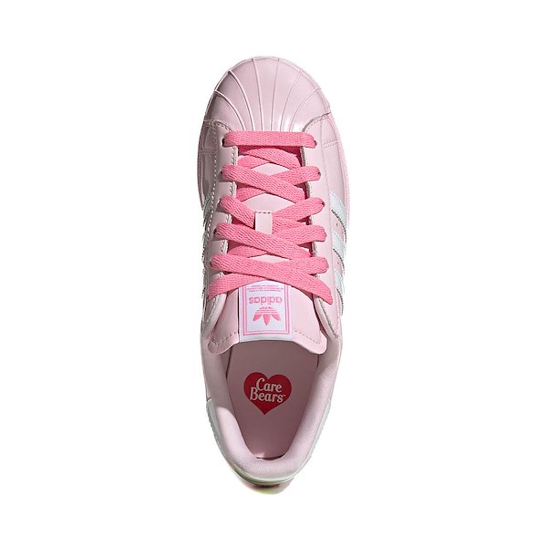 alternate view Womens adidas x Care Bears Superstar II Athletic Shoe - Clear Pink / Cloud White / Bliss PinkALT2