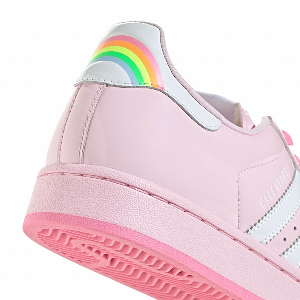 alternate view Womens adidas x Care Bears Superstar II Athletic Shoe - Clear Pink / Cloud White / Bliss PinkALT4B
