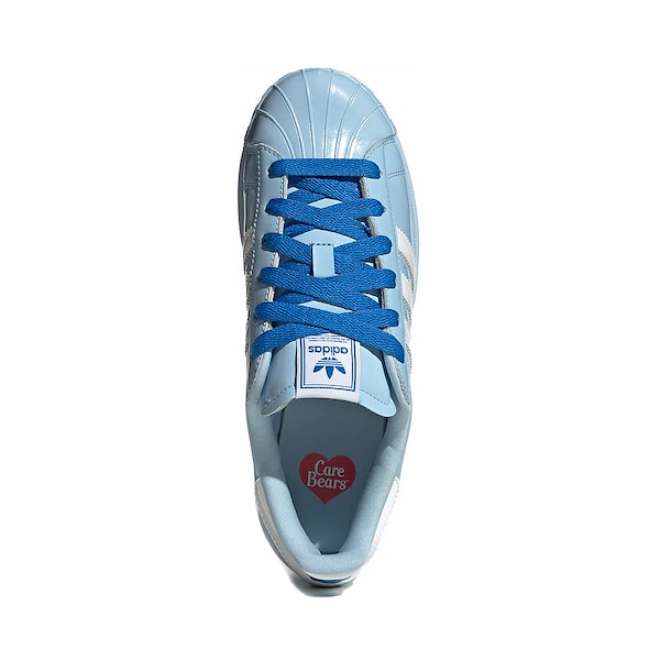 alternate view Womens adidas x Care Bears Superstar II Athletic Shoe - Clear Sky / Cloud White / BluebirdALT2