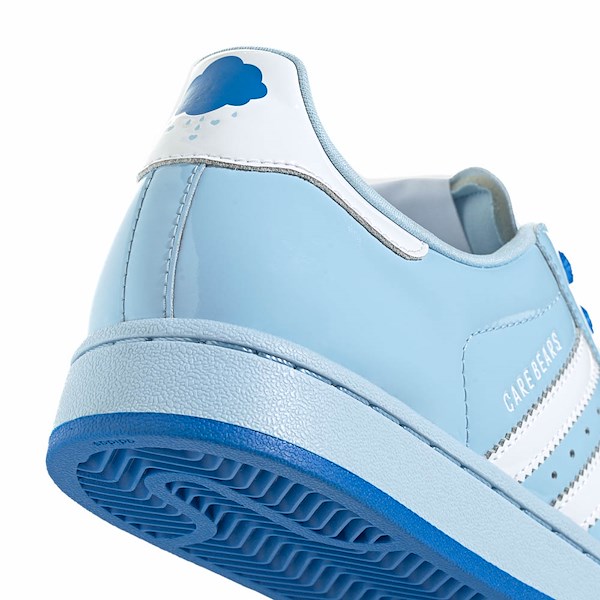 alternate view Womens adidas x Care Bears Superstar II Athletic Shoe - Clear Sky / Cloud White / BluebirdALT4B