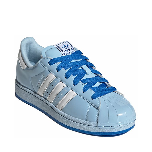 alternate view Womens adidas x Care Bears Superstar II Athletic Shoe - Clear Sky / Cloud White / BluebirdALT5