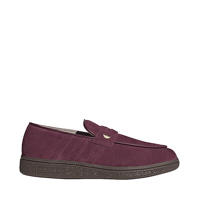 Main view of Womens adidas Handball Spezial Loafer - Maroon / Maroon / Gum