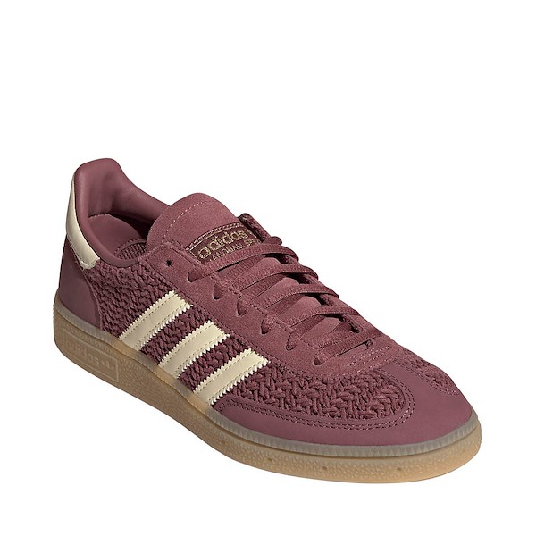 alternate view Womens adidas Handball Spezial Crochet Athletic Shoe - Quiet Crimson / Warm Vanilla / GumALT5