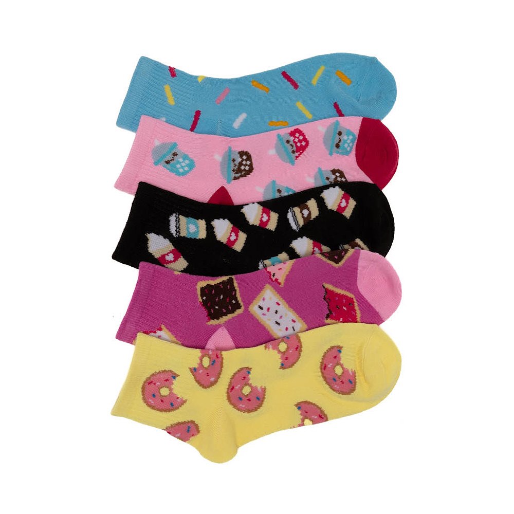 Womens Sweet Treat Quarter Socks 5-Pack - Multicolor