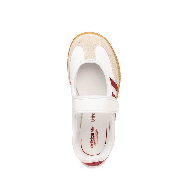 alternate view adidas Samba Jane Athletic Shoe - Little Kid - Cloud White / Team Victory Red / GumALT2