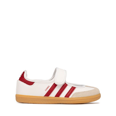 Main view of adidas Samba Jane Athletic Shoe - Little Kid - Cloud White / Team Victory Red / Gum