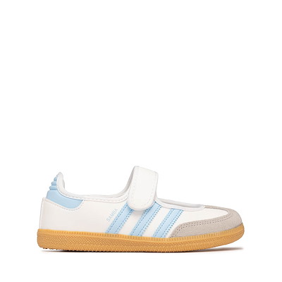 Main view of adidas Samba Jane Athletic Shoe - Little Kid - Cloud White / Clear Sky / Gum