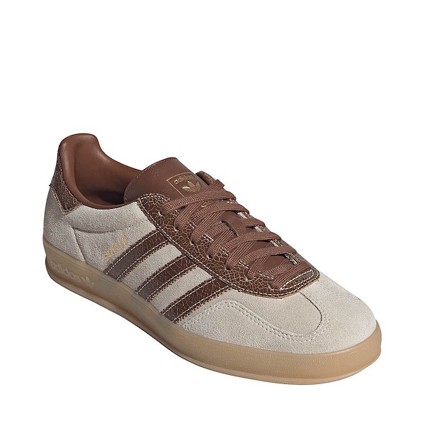 alternate view Mens adidas Gazelle Indoor Athletic Shoe - Off White / Preloved Brown / GUM4ALT5