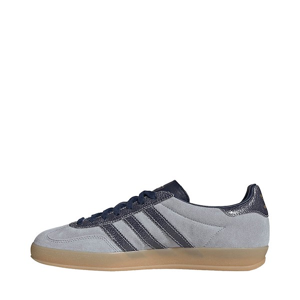 alternate view Mens adidas Gazelle Indoor Athletic Shoe - Halo Silver / Night Indigo / GUM4ALT1