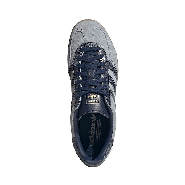 alternate view Mens adidas Gazelle Indoor Athletic Shoe - Halo Silver / Night Indigo / GUM4ALT2