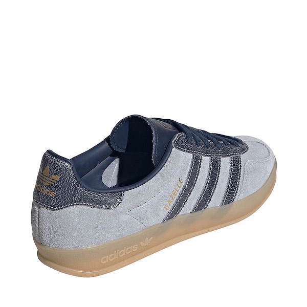 alternate view Mens adidas Gazelle Indoor Athletic Shoe - Halo Silver / Night Indigo / GUM4ALT4
