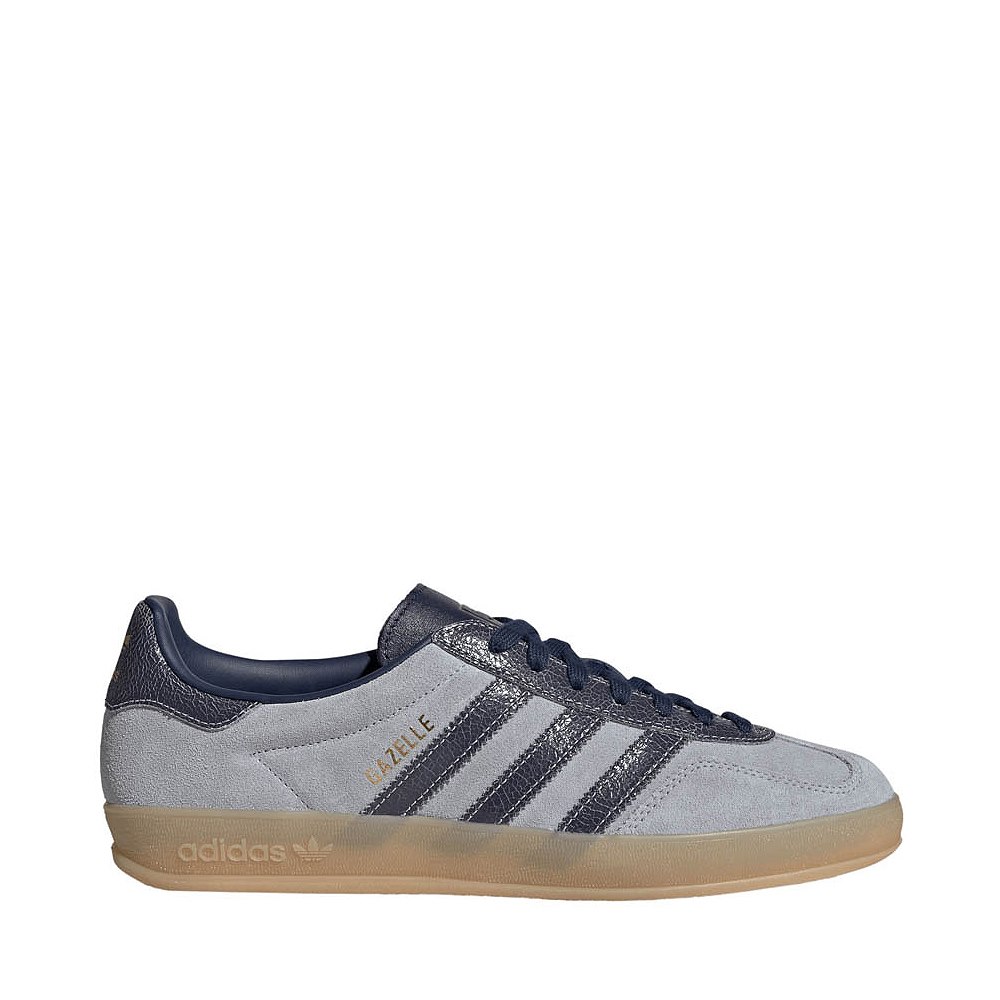 Mens adidas Gazelle Indoor Athletic Shoe - Halo Silver / Night Indigo / GUM4