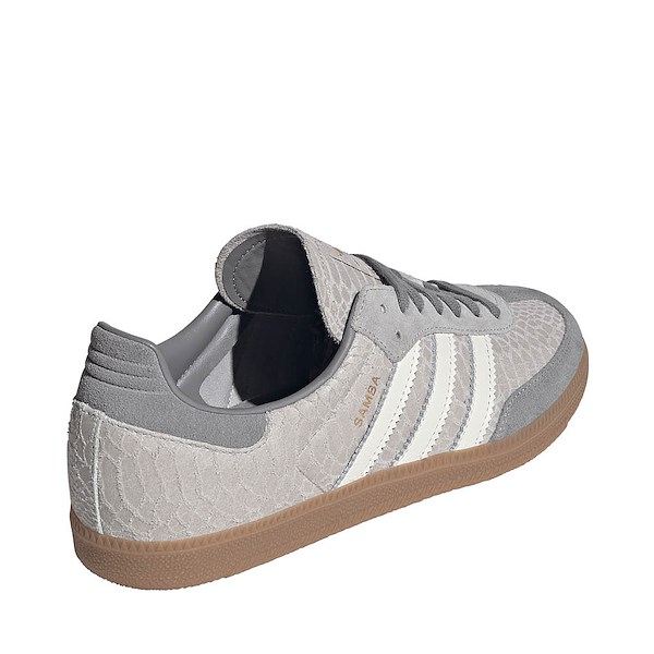 alternate view Mens adidas Samba OG Snake Suede Athletic Shoe - Grey Two / Off White / GumALT4
