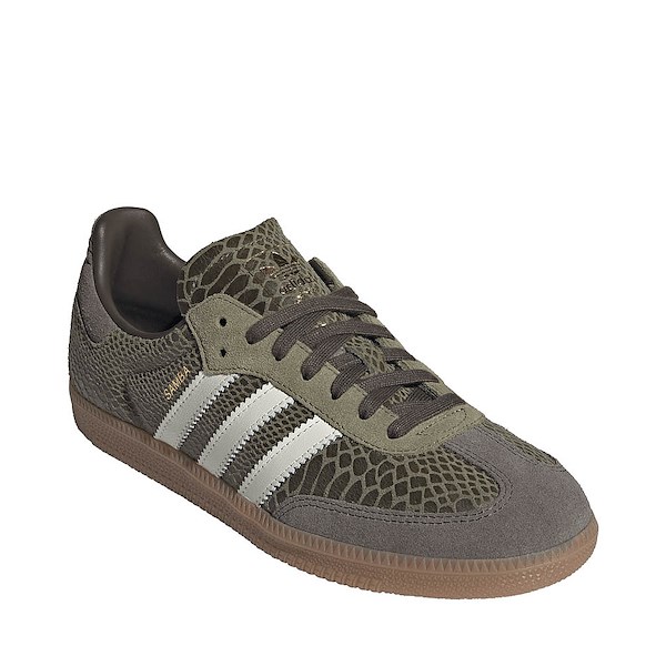 alternate view Mens adidas Samba OG Snake Suede Athletic Shoe - Focus Olive / Off White / GumALT5