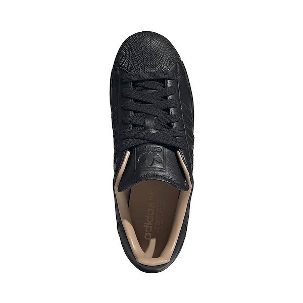 alternate view adidas Superstar II Ripple Athletic Shoe - Core Black / Core Black / Warm SandstoneALT2