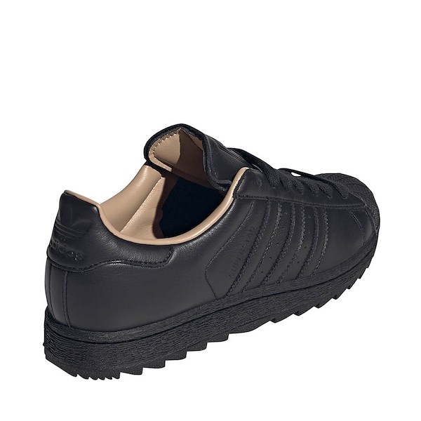 alternate view adidas Superstar II Ripple Athletic Shoe - Core Black / Core Black / Warm SandstoneALT4
