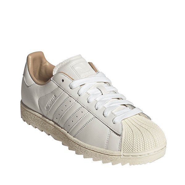 alternate view adidas Superstar II Ripple Athletic Shoe - Core White / Core White / Warm SandstoneALT5