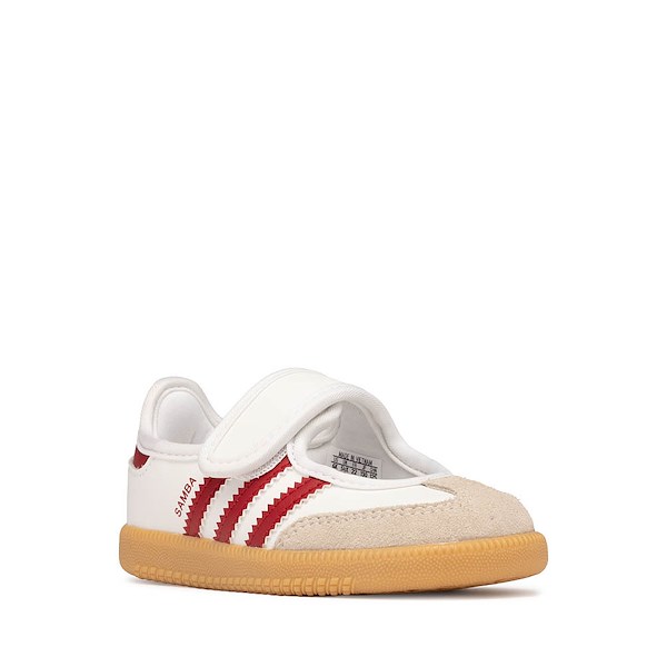 alternate view adidas Samba Jane Sneaker - Baby / Toddler - Cloud White / Team Victory Red / GumALT5