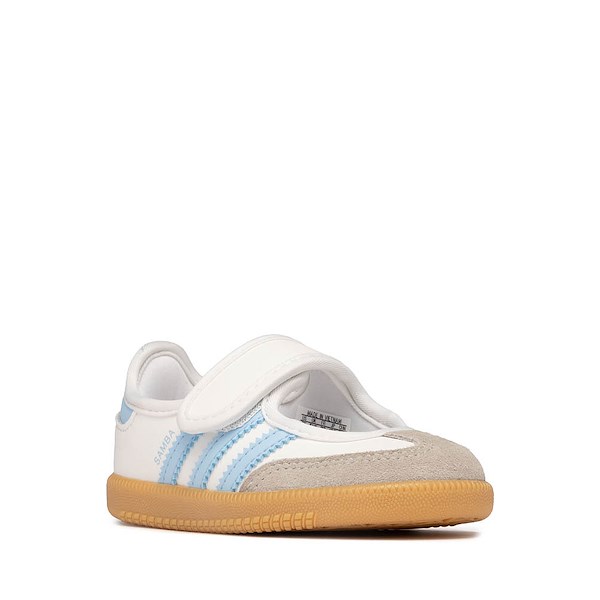 alternate view adidas Samba Jane Sneaker - Baby / Toddler - Cloud White / Clear Sky / GumALT5